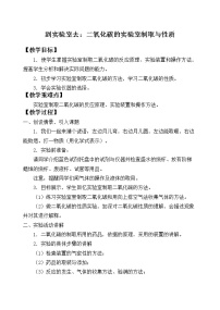 初中化学鲁教版九年级上册第六单元 燃烧与燃料到实验室去：二氧化碳的实验室制取与性质教学设计及反思