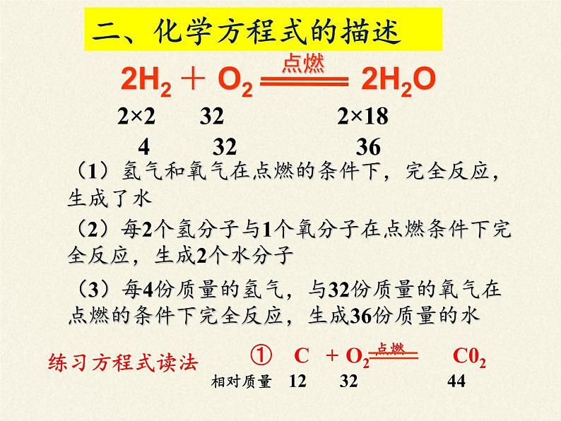 鲁教版九年级化学上册 5.2  化学反应的表示 课件04