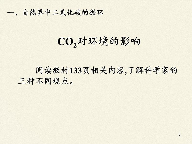 鲁教版九年级化学上册 6.3 大自然中的二氧化碳 课件第7页