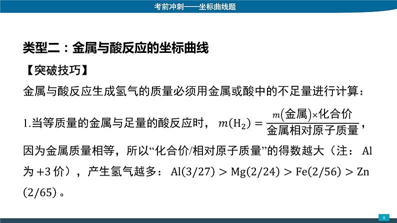 2022年中考化学二轮专题复习课件-坐标曲线题第8页