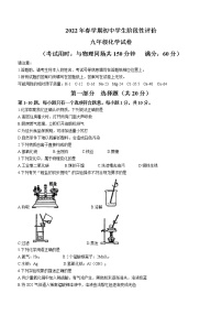 2022年江苏省泰州市兴化市中考一模化学试题