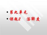 初中化学人教版九年级下册 课题2溶解度4 课件