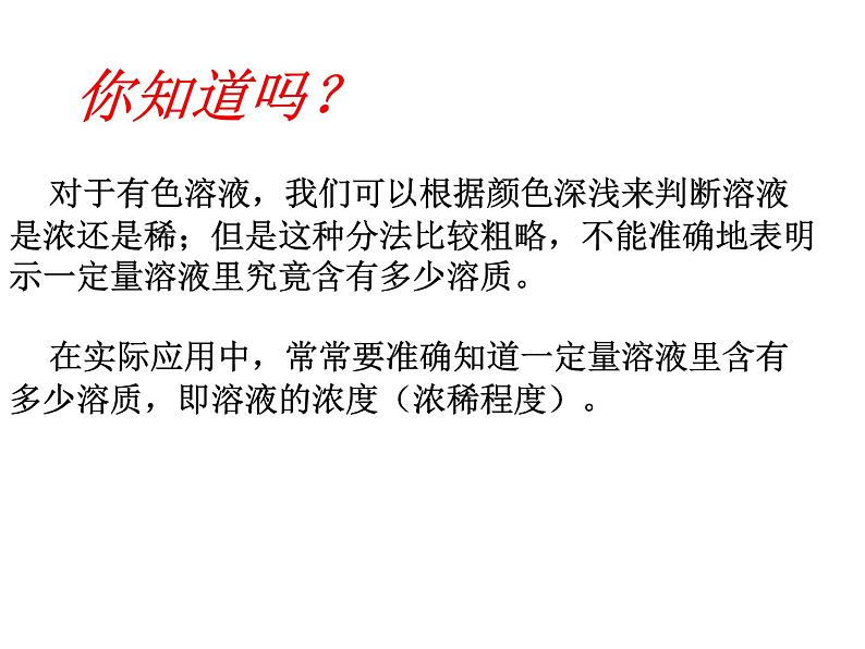 初中化学人教版九年级下册 课题3溶液的浓度1 课件02