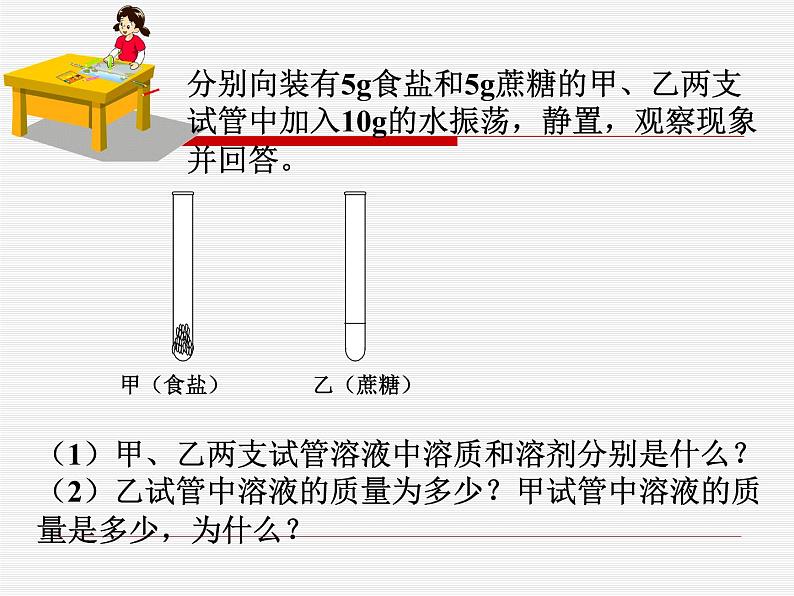 初中化学人教版九年级下册 课题1溶液的形成1 课件第8页