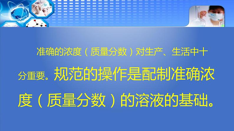 初中化学人教版九年级下册 实验活动5一定溶质质量分数的氯化钠溶液的配制 课件第5页