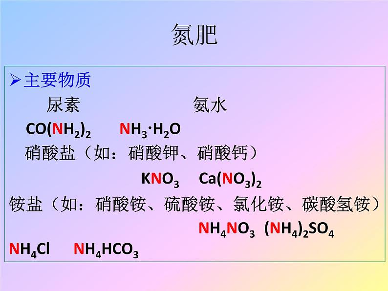 初中化学人教版九年级下册 课题2化学肥料2 课件第5页