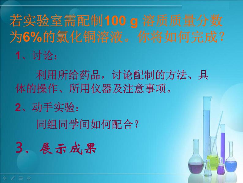 初中化学人教版九年级下册 实验活动5一定溶质质量分数的氯化钠溶液的配制 课件第6页