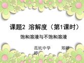 初中化学人教版九年级下册 课题2溶解度 课件