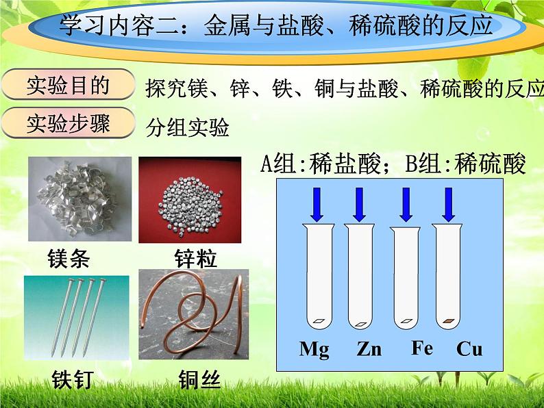 初中化学人教版九年级下册 课题2金属的化学性质1 课件第8页