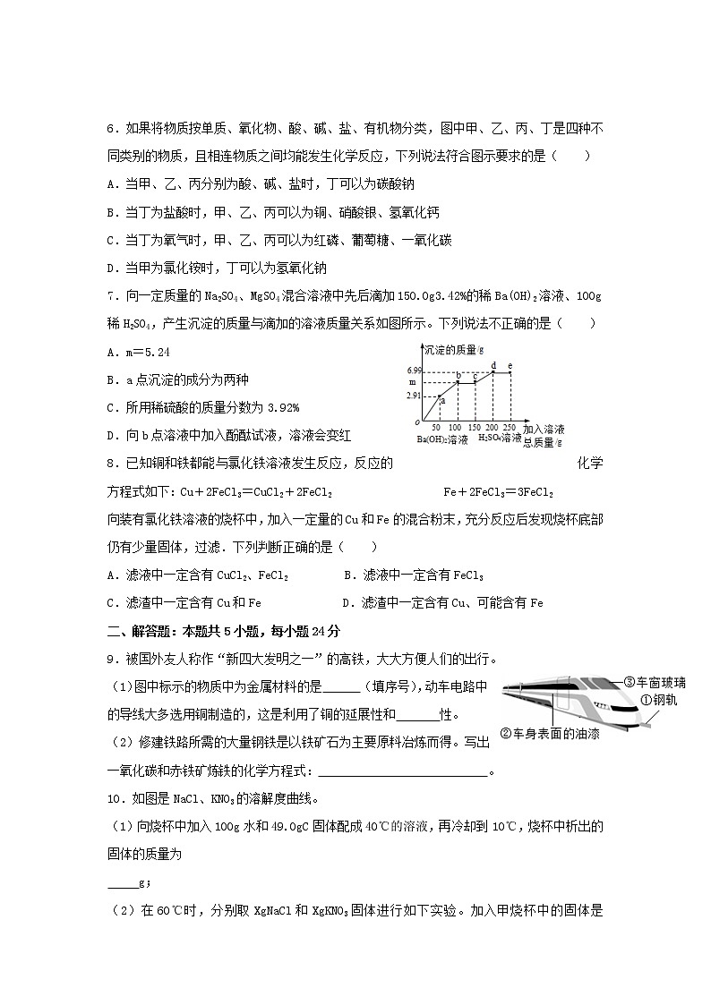 2022年湖北省武汉市中考化学模拟试题（一） (word版含答案)第2页