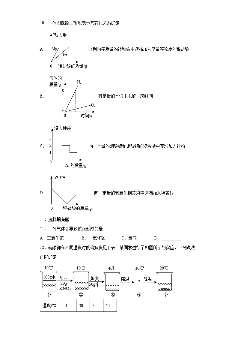 2022年江西省中考适应性评估化学试题（一）(word版含答案)第3页