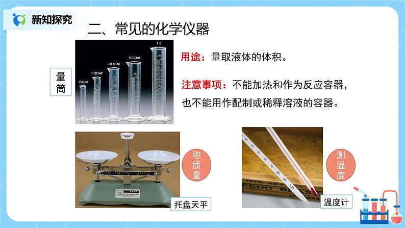 人教版化学初三年级上册课题3《走进化学实验室》第一课时课件第5页