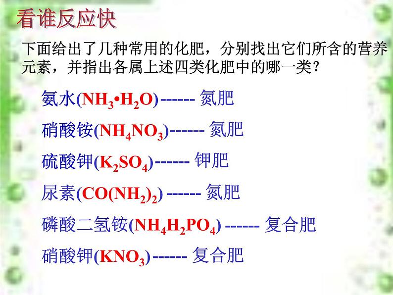 鲁教版九年级下册化学  11.3化学与农业生产 课件第7页