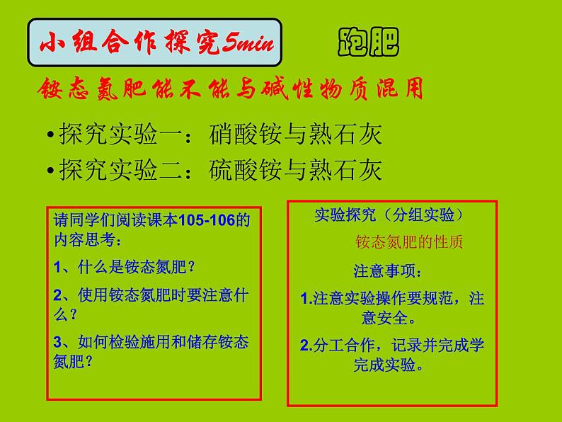 鲁教版九年级下册化学 11.3化学与农业生产 课件第8页