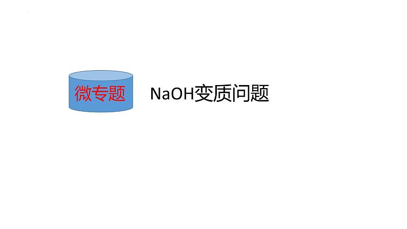 2022年中考化学二轮复习专题1NaOH变质问题课件PPT第1页