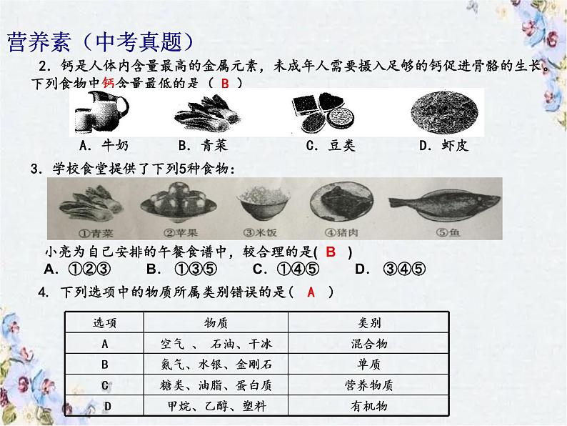 中考化学试题探究 物质变化 专题复习课件PPT第4页