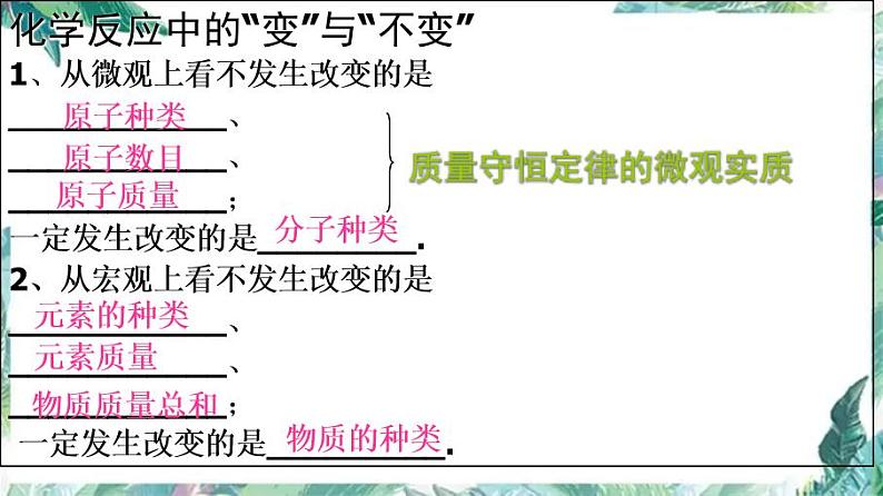 中考化学复习 质量守恒定律及其应用   优质课件第4页