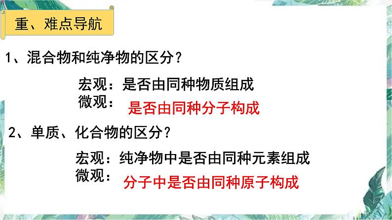 中考化学专题复习 物质的分类 优质课件 后附中考真题第6页