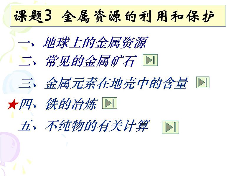 人教版（五四制）九年级化学 1.3 金属资源的利用和保护 课件06