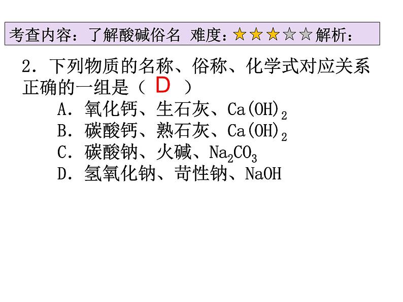 鲁教版九年级下册化学 第七单元 复习 课件06