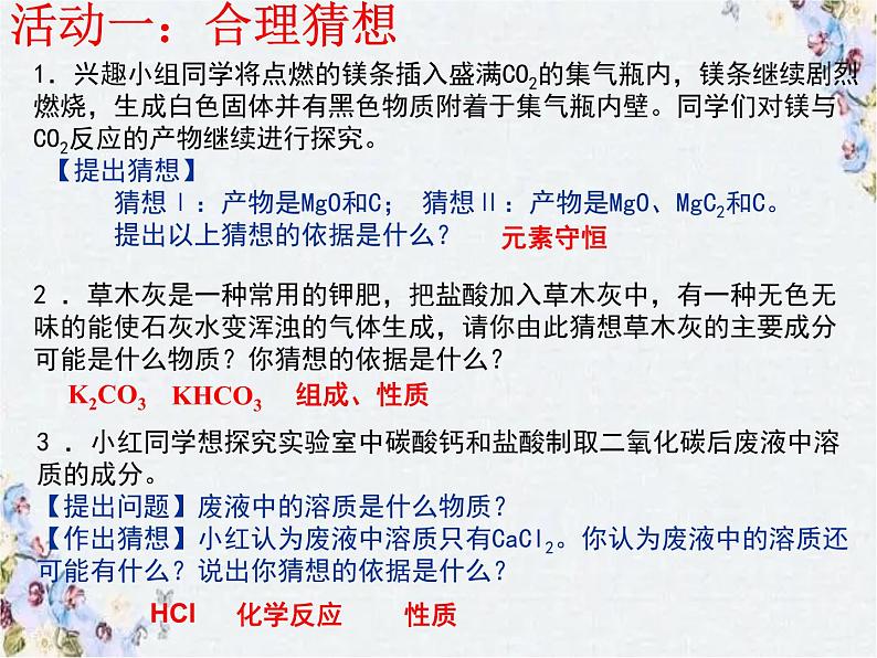 中考化学 实验探究专题课件PPT第3页