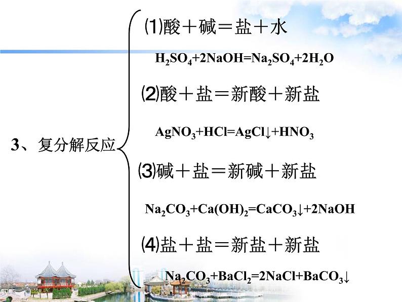 沪教版九下化学 7.2.4复分解反应及其应用 课件03