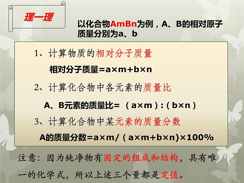 鲁教版（五四制）八年级化学 3.3.2化学式的书写、意义、计算  复习 课件第6页