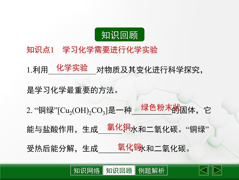 第1章 开启化学之门《怎样学习和研究化学》复习课件03