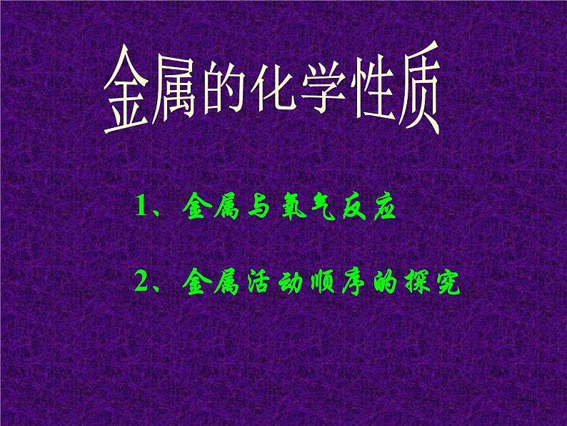 京改版九年级下册化学 10.2金属的化学性质 课件第2页