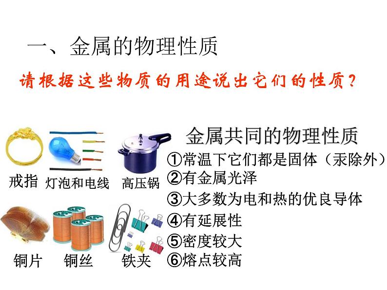 鲁教版九年级下册化学  9.1常见的金属材料 课件第4页