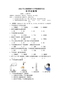 2022年湖南省湘潭县云湖桥镇云湖中学初中学业水平模拟化学试题