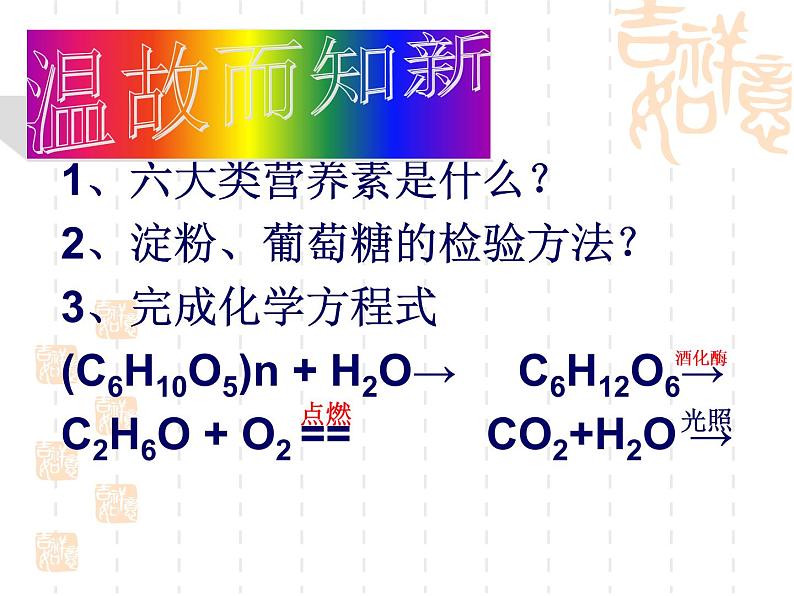 沪教版九下化学 8.3蛋白质 维生素 课件第2页