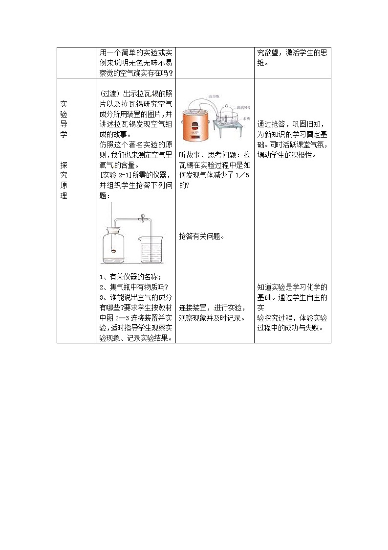 人教初中化学九上《2课题1空气》word教案 (20)第2页
