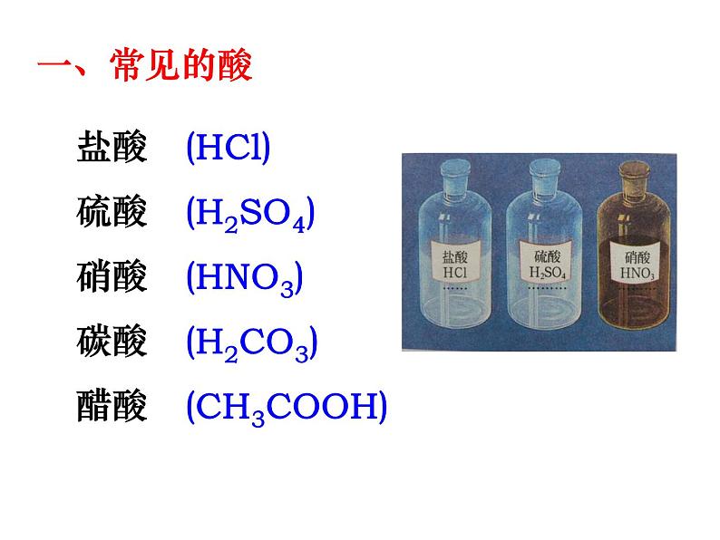 鲁教版九年级下册化学 7.1酸及其性质 课件第4页