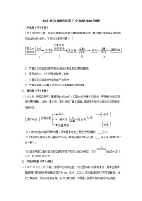 2021年初中化学解题模型之分离提纯流程题（含答案）