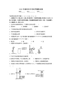 2022年江苏省泰州市中考化学模拟试卷(word版含答案)