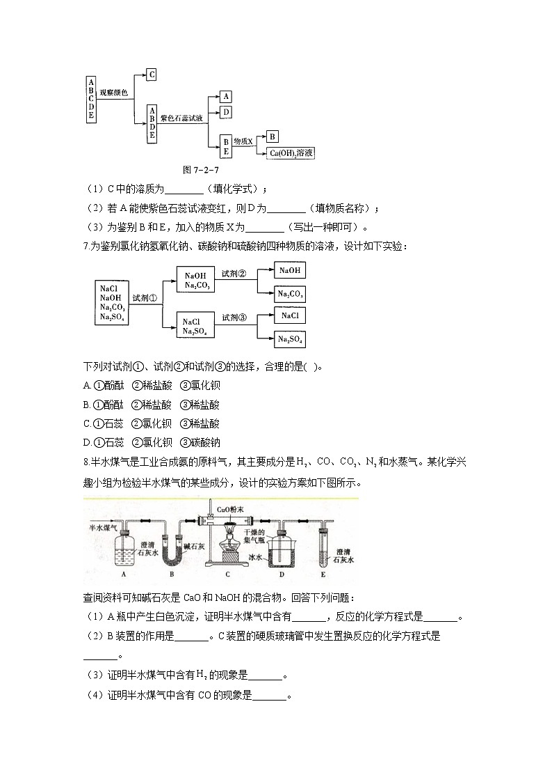 2022届中考化学工艺流程题型专练（3）鉴定类03