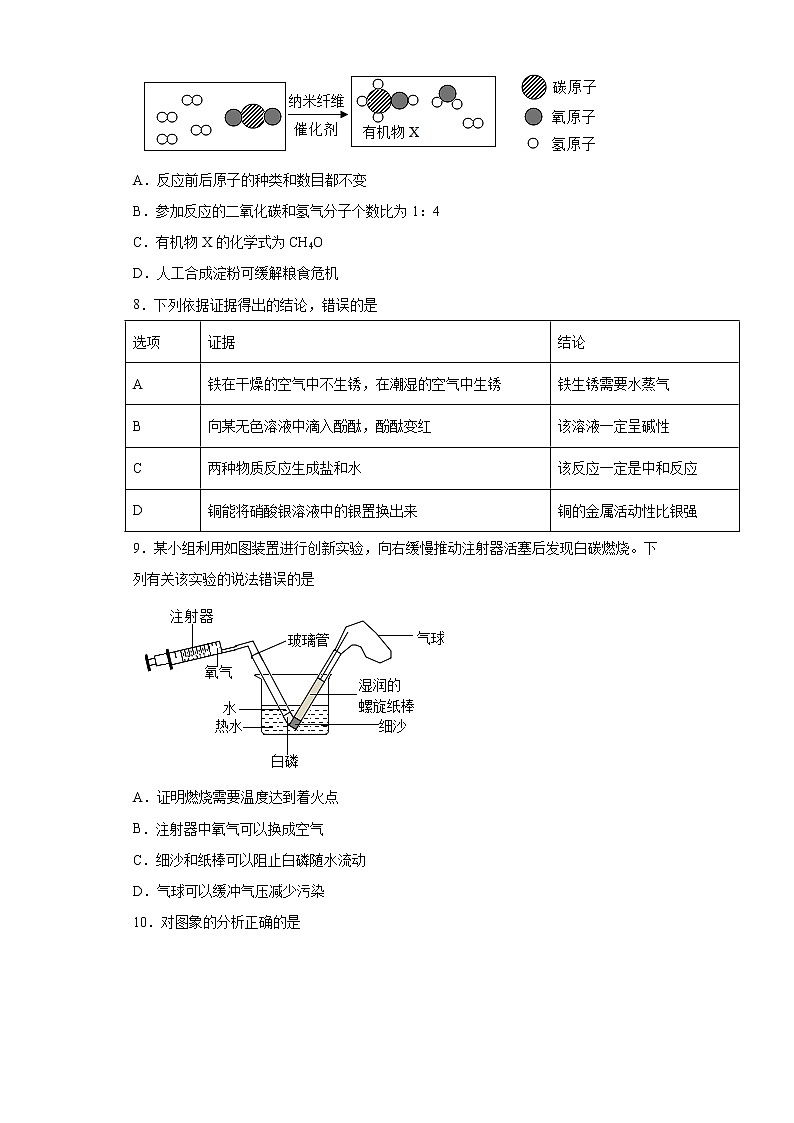 安徽省滁州市定远县吴圩片区2021-2022学年九年级下学期期中考试化学试题（含答案）第3页