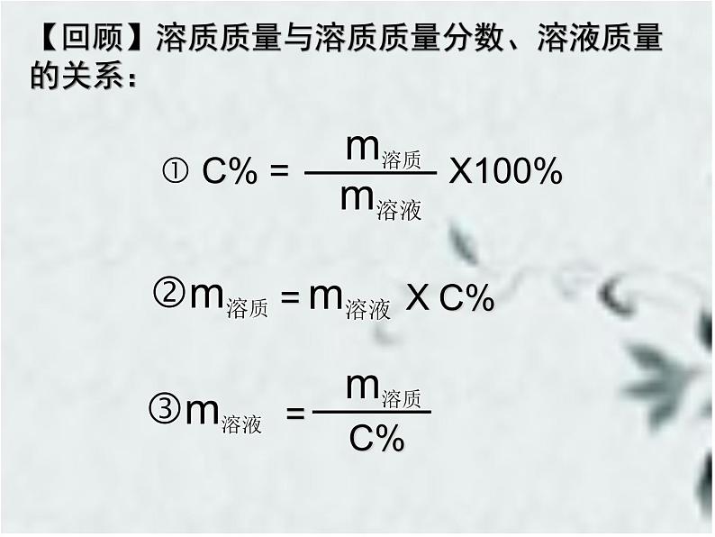 粤教版九下化学 7.3溶解浓稀的表示 课件第4页