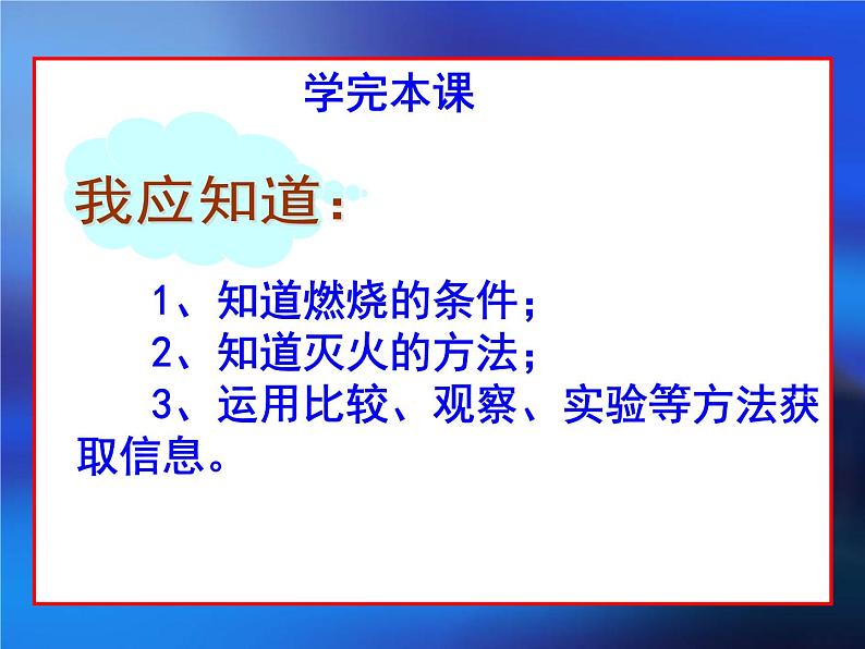 初中化学 北京2011课标版 九年级上册 第一节 探索燃烧和灭火 省优课件03