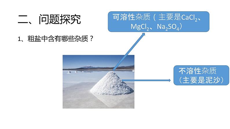 初中化学鲁教版九年级下册 海水“晒盐” 粗盐提纯部优课件03