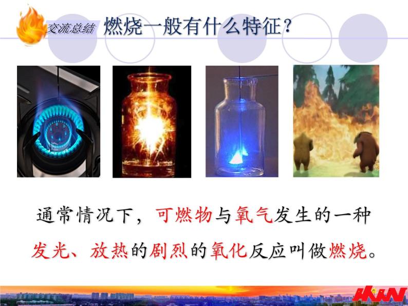 初中化学北京版九年级上册 探索燃烧和灭火部优课件07