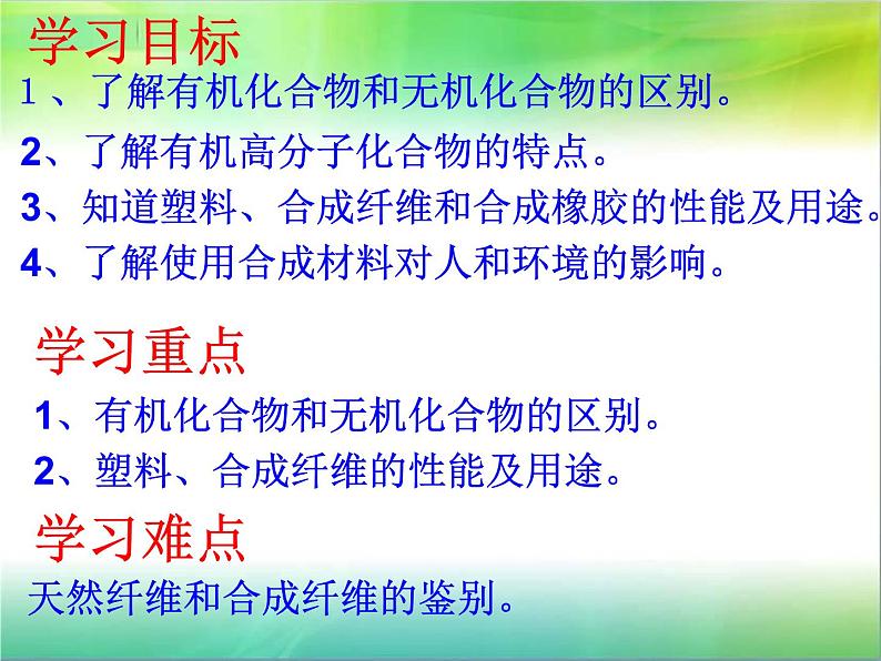 人教版九年级化学下册 第十二单元有机合成材料课件02