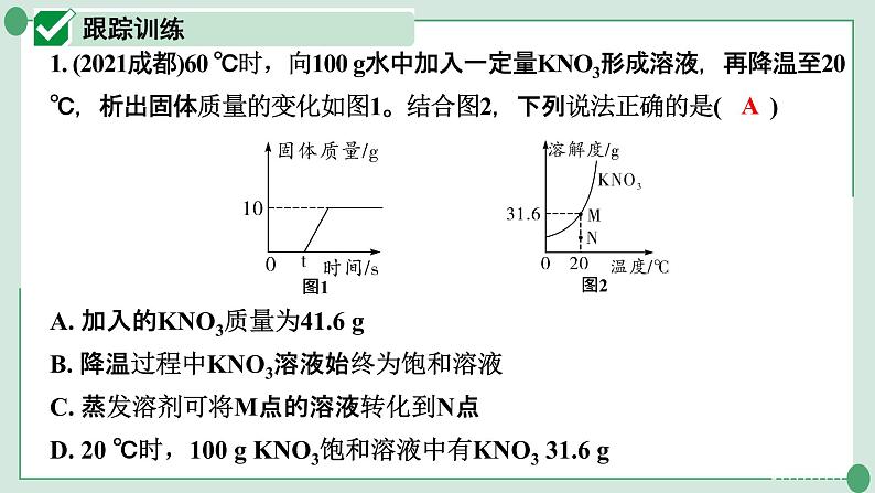 2022年中考化学第一轮系统复习专题11　溶解度及溶解度曲线课件PPT第2页