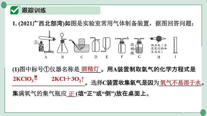 2022年中考化学第一轮系统复习专题10　常见气体的制取课件PPT02