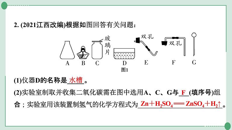 2022年中考化学第一轮系统复习专题10　常见气体的制取课件PPT04