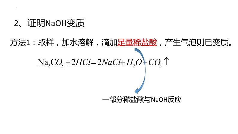 2022年中考化学专题复习---氢氧化钠变质、干燥装置、气体制备课件PPT第3页