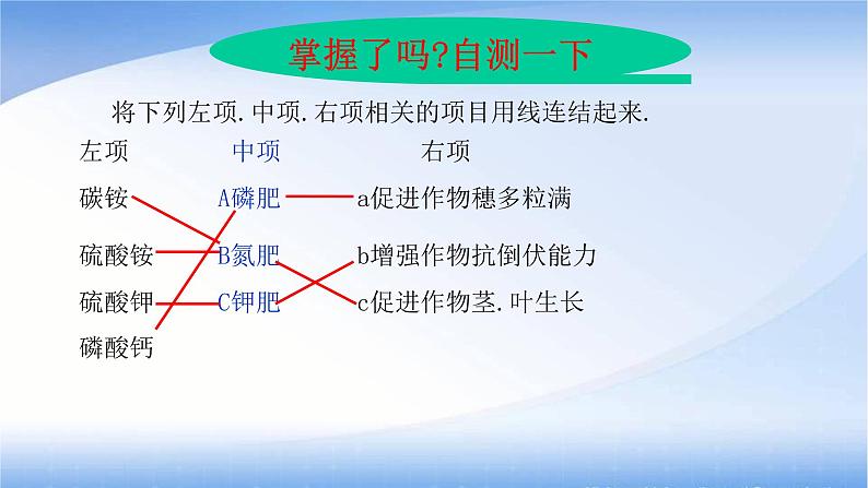 京改版九年级下册化学 12.3化学肥料 课件第6页