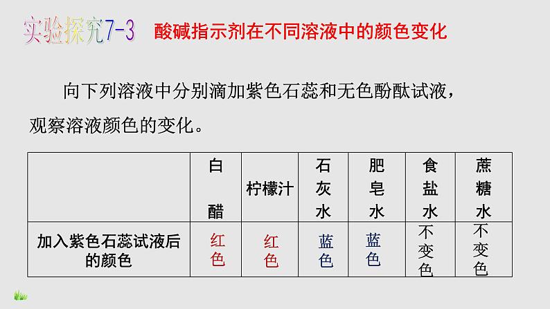 鲁教版九年级下册化学  7.3溶液的酸碱性 课件08