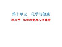 初中化学鲁教版九年级下册第十单元  化学与健康第二节  化学元素与人体健康备课课件ppt